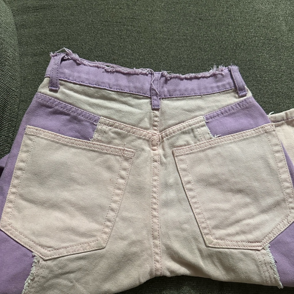 Adika mom jeans pink& purple size xsmall EUC - Picture 3 of 6